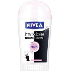 Nivea Invisible For Black & White Clear deo stick 40 ml