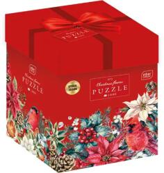 Interdruk - Puzzle CASETĂ: Flori de Crăciun: Eleganță de sărbători - 1 000 piese Puzzle