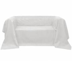 vidaXL Husa pentru canapea din velur micro-fibra, 140 x 210 cm, crem (130889)