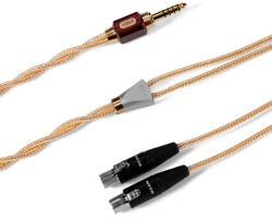 DD HIFI BC150G 4-PIN MINI XLR - Cablu simetric pentru căști din argint și OCC, cu conector 4, 4 mm - 200 cm (DDHIFI-BC150G-MXLR4-200)