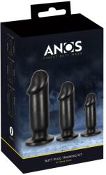 Anos Butt Plug Training Kit Set 3 Dopuri Anale cu Ventuză