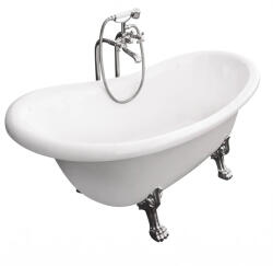 Besco Cada freestanding ovala Besco Otylia acril 170x76 cm, picioare crom (#WKO-170-CHC)