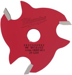 Milwaukee Cuțit freză de canelare 6mm Milwaukee