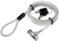LogiLink CABLU securitate LOGILINK pt. notebook, slot standard, 2 chei standard, 1.8m, cablu otel ultra-slim, permite pivotare si rotire cablu, NBS009 (timbru verde 0.8 lei) (NBS009)