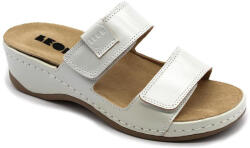 LEON 2020 LEON Comfort női bőr papucs (LEON2546-tort-feher)