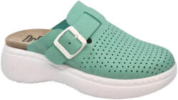 DR. FEET 21010 -es női Dr Feet bőr papucs - zold (MDS-21010zold)