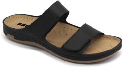 LEON 954 LEON Comfort női bőr papucs (LEON4089-fekete)