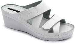 LEON 1004 LEON Comfort női bőr papucs (LEON2330-feher-bakar)