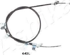 Ashika 131-06-643L - Cablu, frana de parcare - Ashika-131-06-643L (ASHIKA13106643L)