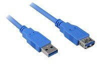 Sharkoon USB 3.0 extension cable black 2m (4044951015689)