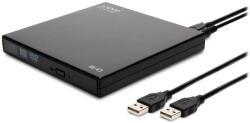 SAVIO AK-43 optical disc / External Slim drive DVD±R/RW CD±R/RW Black (AK-43)