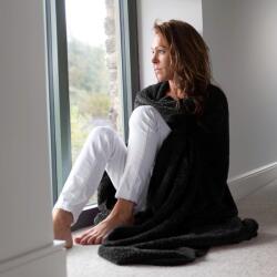 CKB Ltd Pătură călduroasă Snug-Rug Sherpa - neagră Patura
