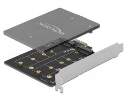 Delock PCI Express x1 Kártya - 2 x belső M. 2 Key B
