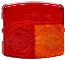 HELLA Dispersor Lampa Spate Stanga p21W/R10W, Portocaliu/Rosu, cu Indicator, cu Lumini Frana, Parcare/Pozitie, cu Iluminare (9EL134739-001SET2)
