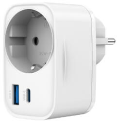 Gembird 1 Plug + 2 USB (TA-ACPDQC20-01-W)