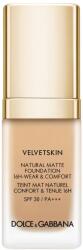 Dolce&Gabbana Dolce & Gabbana, Velvetskin, Mat, Fond de ten lichid, 340, SPF 30, 30 ml