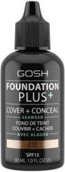 Gosh Gosh, Foundation Plus+, Cover & Conceal, Liquid Foundation, 010, Tan, SPF15, 30 ml