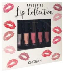 Gosh Copenhagen Set, Gosh, Favorite Lip Collection, Ruj lichid, 5 buc