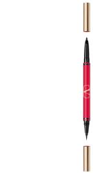 Valentino Valentino, Twin Liner, Cu două capete, Creion eyeliner gel, 02, Negru & Rosso, 8 g