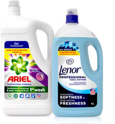  Ariel Professional Color 4, 95 L + Lenor Professional Sea breeze 4L
