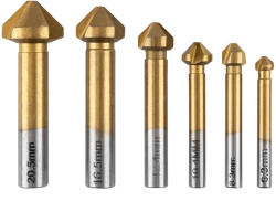 GRAPHITE Burghie conice TiN, 6.3-20.5 mm, set de 6 buc. 54T427 (54T427) Burghiu