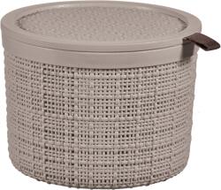 Keter JUTE kerek doboz tetővel 2L, taupe 273368 (01903-382) (273368)