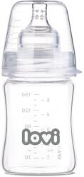 LOVI Glass biberon de sticlă 0m+ 150 ml