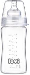 LOVI Glass biberon de sticlă 3m+ 250 ml