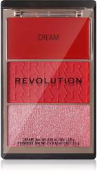 Revolution Blush Icon Palette arcpirosító paletta árnyalat Rebellious Red 9.8 g
