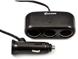 Producator inexistent Incarcator, alimentare, adaptor Vakoss, 3 conectori, 3A, DC 12V~24V, TP-3263CK (TP-3263CK) Prosop