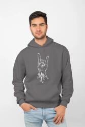 D&B Unisex Hoodie ZN00015 Rock Szénszürke-Méret L (ZN00015 Rock Charcoal L)