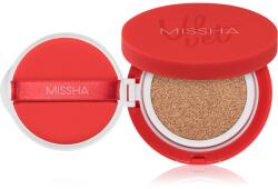 Missha Velvet Finish Cushion tartós alapozó sminkszivaccsal SPF 50+ árnyalat #23 Neutral Medium Beige 15 g