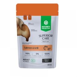 Nature's Protection Superior Care Red Coat Grain Free Hrana Umeda pentru Caini Adulti cu Somon si Krill in Sos, 85 g