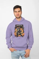 D&B Unisex Hoodie ZN00013 Meowtallica Levendula-Méret 3XL (ZN00013 Meowtallica Lavender 3XL)