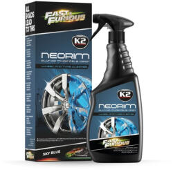 K2 NEORIM Felnitisztító 700 ml, neon kék, savmentes, Fast & Furious kiadás (F177)