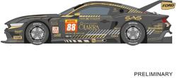 Carrera DIGITAL 124 Ford Mustang GT3 Proton No 88 versenyautó 20024006 (20024006)