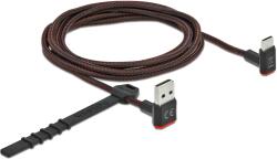Delock Cablu de date Delock 85278, USB 2.0 male - USB-C male, 2 m, Black - Red (85278)