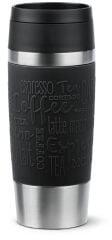 Tefal Termos Tefal Travel Mug Classic N2022010, inox, 0.5 L, 100% etans, functie Quick Press, argintiu negru (N2022010)