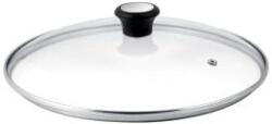 Tefal Capac Exception 28097612, orificiu pentru abur, maner ergonomic, margine de inox, 26 cm, sticla (28097612) - darwyn