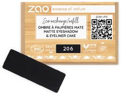 Zao Organic Makeup Fard de pleoape mat, 206 Black, Zao