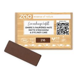 Zao Organic Makeup Fard de pleoape mat, 216 Brown, Zao