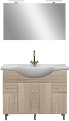Leziter Set complet de mobilier pentru baie Bianca Prime 105, în nuanța de stejar Sonoma (BPR105STST)
