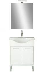 Leziter Nerva Prime 65 - set complet de mobilier pentru baie, alb (NERVAPR65F)