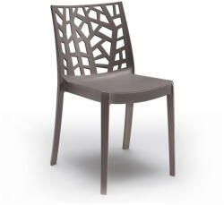 Leziter Scaun de grădină din plastic Trinity, culoare cappuccino (OUTLET-LBITRITA)