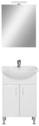 Leziter Set complet de mobilier pentru baie Bianca Prime 55, în culoarea alb strălucitor (BPR55MFFMFF)