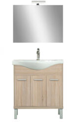 Leziter Set complet de mobilier pentru baie Nerva Prime 75, stejar Sonoma (NERVAPR75STST)