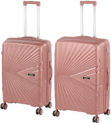Leziter Set de valize cu roți TraveLux Endure IV, culoare roz-piersică (LTREBS-IV-RG) Valiza