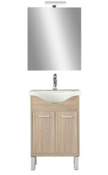 Leziter Set complet de mobilier pentru baie Nerva Prime 55, stejar Sonoma (NERVAPR55STST)