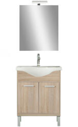 Leziter Set complet de mobilier pentru baie Nerva Prime 65, stejar Sonoma (NERVAPR65STST)