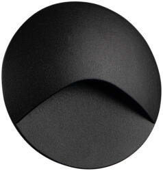 Kanlux 39133 EXIN LED O B-NW kültéri lépcsővilágító lámpatest, fekete színben, 50 lm, 2, 5 W teljesítmény, 4000 K, IP65 védettséggel, 30000 h élettartammal, 220-240 V AC ( Kanlux 39133 ) (39133)